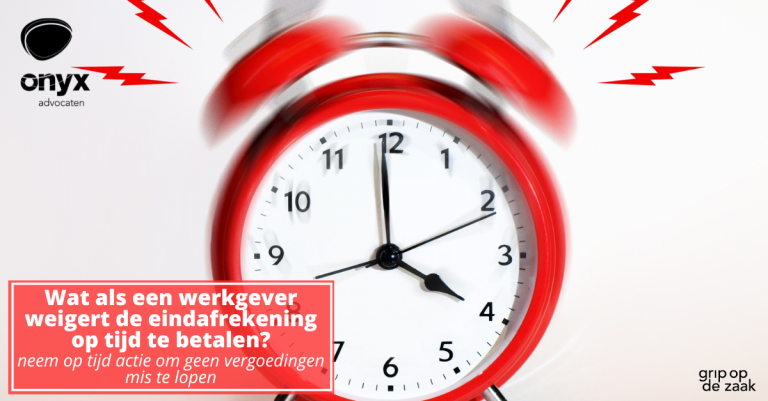 Wat als een werkgever weigert de eindafrekening te betalen?